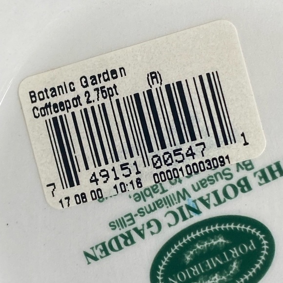 Portmeirion Botanic 2.75 Pt Coffee Pot NEW Garden Lilac - Picture 7 of 8